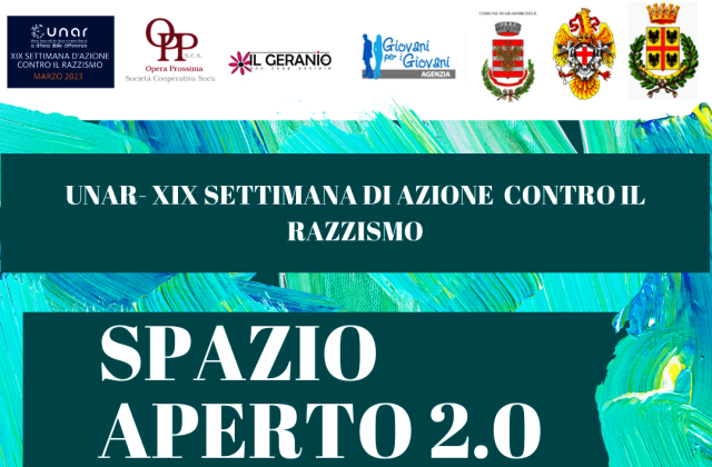 UNAR. XIX Settimana d'azione contro il razzismo. Tre giorni di iniziative a Grammichele, Vizzini e Caltagirone, col progetto SPAZIO APERTO. Coinvolte le Coop. sociali 'Opera Prossima' e 'Il Geranio' e l’associazione 'Giovani per i Giovani'